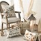 colorlife Chinoiserie Poppy Flowers Chickadee Spring Home Sweet Home Throw Pillow Covers, 18 x 18 Inch Fall Autumn Family is Everything Decorations for Sofa Couch Set of 4